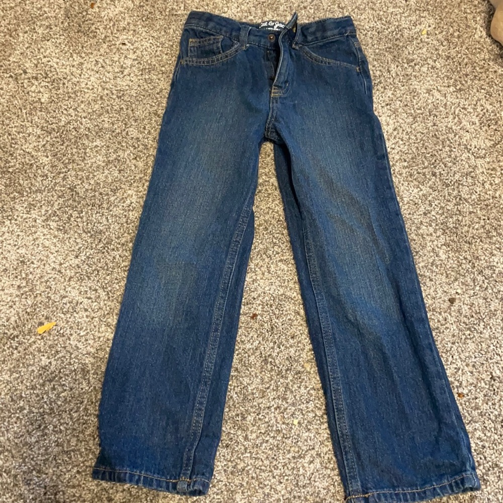 Cat & Jack boys jeans size 6 relaxed straight leg